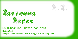 marianna meter business card